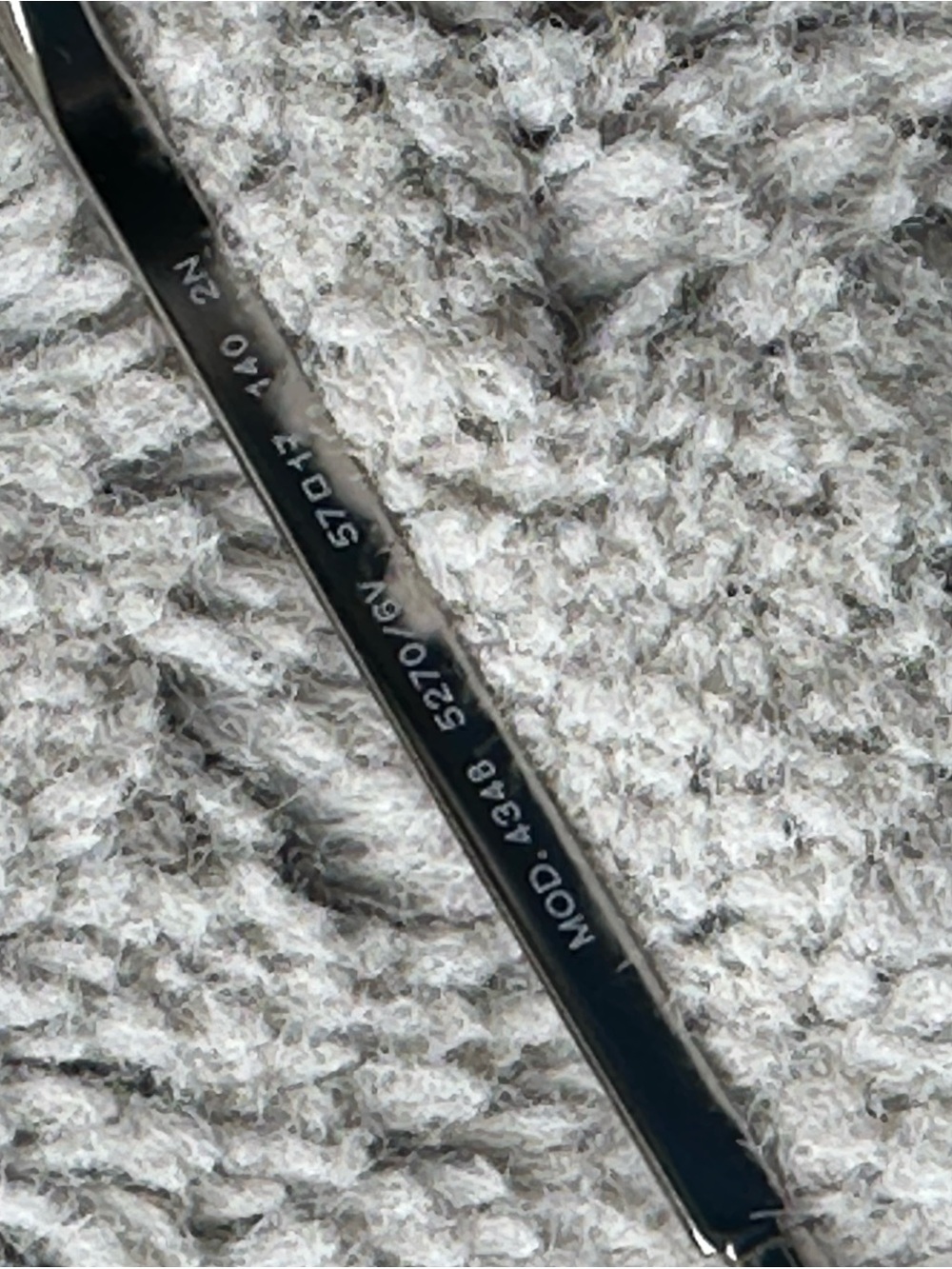 Versace Transparent Taupe Cat-Eye Sunglasses with Grey Lenses - Picture 5 of 6